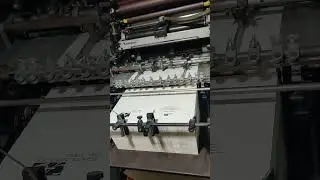 Offset printing press machine working Amazing.