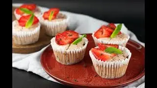 Keto Strawberry Ricotta Muffins