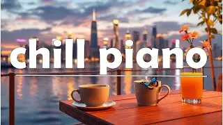 Slow Piano & Hot Coffee &ndash; Chill Caf&eacute; Vibes | Soft Echoes