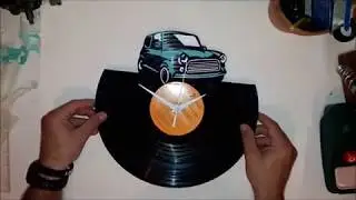 You create an old vintage car vinyl clock! Πως να φτιάξεις ένα ρολόι βινυλιού!