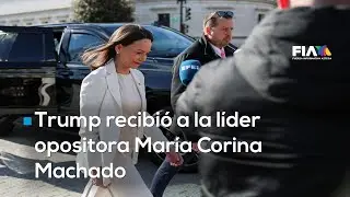 #AgendaMundial| Trump recibió a la líder opositora de Venezuela María Corina Machado