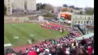 VMI Cadets do pushups after VMI Football scores!