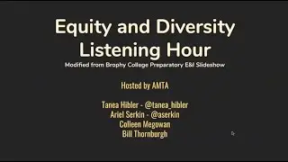 Equity & Diversity Conversation & Listening Hour (2020)