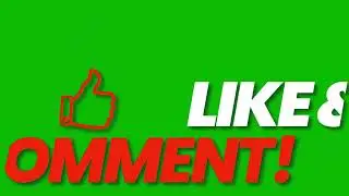 Like Comment Button Green Screen 4K