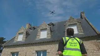 D&eacute;moussage de toiture par drone : rapide, s&eacute;curis&eacute;, efficace !