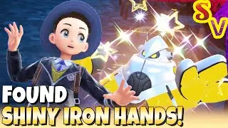 Shiny Iron Hands Found Using Shiny Sandwich! Pokemon Violet Live Shiny Reaction