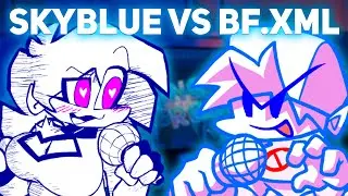 Friday Night Funkin' Skyblue VS Boyfriend.XML (FNF Mod) | FNF VS Skyblue