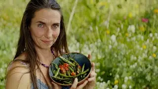 Garden Harvest! | Recipes Open fire cooking | ASMR | Home garden grow tomatoes, zucchini, green bean