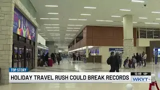 Holiday travel rush brings record numbers to airports