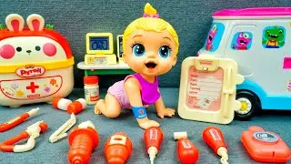 Pokemon vs CoCo Argument &ndash; Satisfying Doctor Toys & Ambulance Playset Unboxing | ASMR