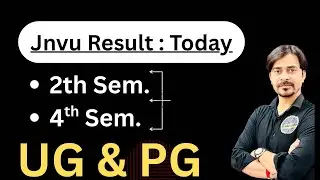 Jnvu Today Results Update:- UG & PG 2nd/4th sem. Out , Your Result is Waiting ...!!!
