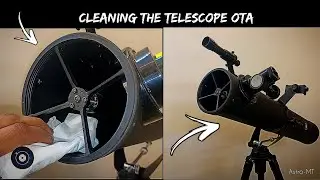 I cleaned my Newtonian telescope tube - did it even matter?  Astro-MT #telescope 