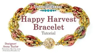 Happy Harvest Bracelet- DIY Jewelry Making Tutorial by PotomacBeads