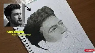 Shade VICKY Kaushal's Face with Charcoal Pencil?