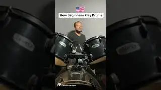 How Beginners Play Drums India vs America  Challenge #Alamothashana #Beyounick #indvsusa