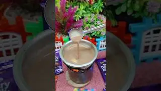 miniature chocolaty tea #shorts #food #mini #tea #chocolatedessert