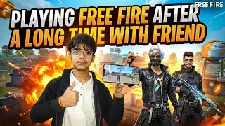 Playing Free fire with friends after a long time 👽