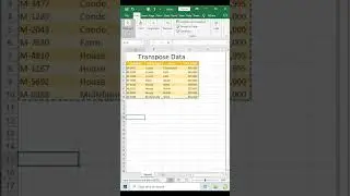 horizontal to vertical #excel #shortsfeed #viral