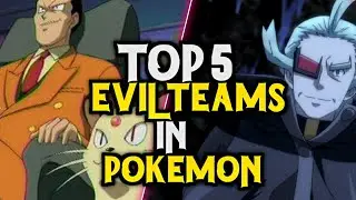 Top 5 Evil Teams In Pokemon|Best Evil Team In Pokemon|Explained In Hindi!!