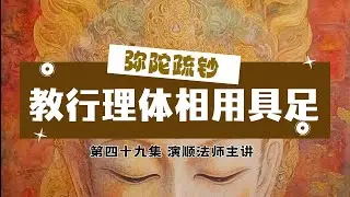 49.【经题：修法与道理都齐全】演顺法师主讲 #弥陀疏钞 #莲池大师 #念佛 #净土法门 #阿弥陀佛 #极乐世界 #信愿行