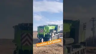 Zoomlion ZAT6500H Traveling To Jobsite #zoomlion #crane # cranepedia #shorts