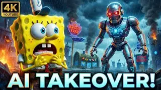 SpongeBob vs AI Robot 🤖 | Future Bikini Bottom War | AI Cartoon Movie