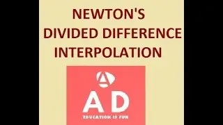 Newton's Divided Difference Interpolation made easy