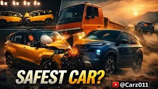 🔥Tata Punch Facelift Crash Test 😱 Safest Car? | Crazy Tests 🔥 #TataPunch #CrashTest #SafestCar