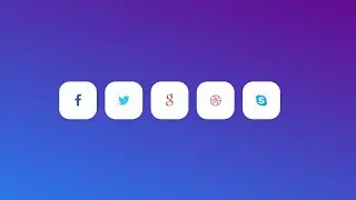 Social Media Icons with Stylish animation on hover using HTML & CSS | Animated Social Media Icons
