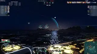 World of Warships X Azure Lane Mod - Atago gameplay