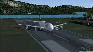FS 2004 - Landing B747 Princess Juliana.mp4