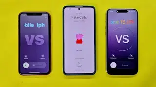 Incoming Call IPhone 11 vs Xiaomi Note 13 Pro vs IPhone 16 Pro Max on IOS 26