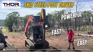 Skid Steer Post Driver - Powerful, Fast, Easy!