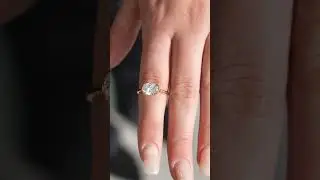 East-West Oval Diamond Solitaire Ring | Elegant & Modern Engagement Ring Design