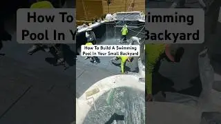 Backyard makeover: How to build an inground swimming pool - Entire construction process #backyard