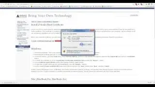 Installing Zscaler Internet Certificate in Windows