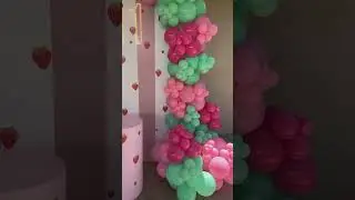 Strawberry Shortcake 11th Birthday Backsdrop #ballondecor #strawberry #strawberryshortcake #11th