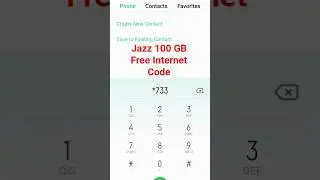 #jazz 100 GB Free Internet Code