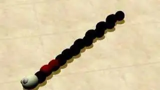 Local information transfer in an evolved snakebot