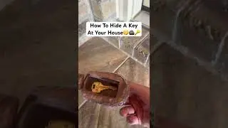 How To Hide A Key At Your House🤫🪨🔑 #Shorts