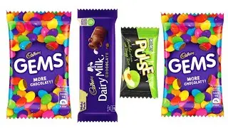 Gems против Dairy Milk против Pass Pass Pulse против Gems