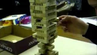 Craig vs Rory in the 6th Year Jenga Championship