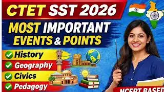CTET SST Most Important Events & Points 2026Full Social Science One Shot Marathon #ctet #exam #viral