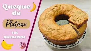 Queque de PL&Aacute;TANO SIN MARGARINA f&aacute;cil y r&aacute;pido 🍌🥧