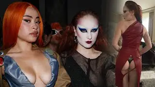 Chappell Roan and Ice Spice Have Matching Wardrobe Malfunctions