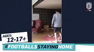 Ryan Davies: Laundry Basket PKs Challenge | #FootballsStayingHome | FA Learning At Home