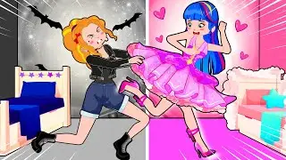 BLACK Vs PINK PRINCESS BATTLE! Who will be the Winner ? Poor Princess Life Animation