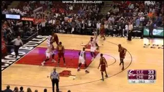 Jonathan Holmes made his 12pt in first quarter - Chicago Bulls vs. Cleveland Cavaliers - 14/10/2016