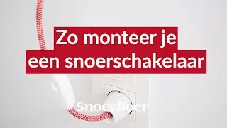 Hoe zet ik een snoerschakelaar tussen een snoer?