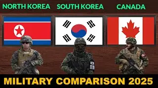 North Korea vs South Korea vs Canada Military Power Comparison 2025 | Defense Tube